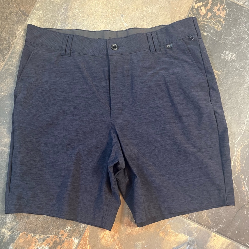 Worldwide Sportsmen heather navy shorts, size 38